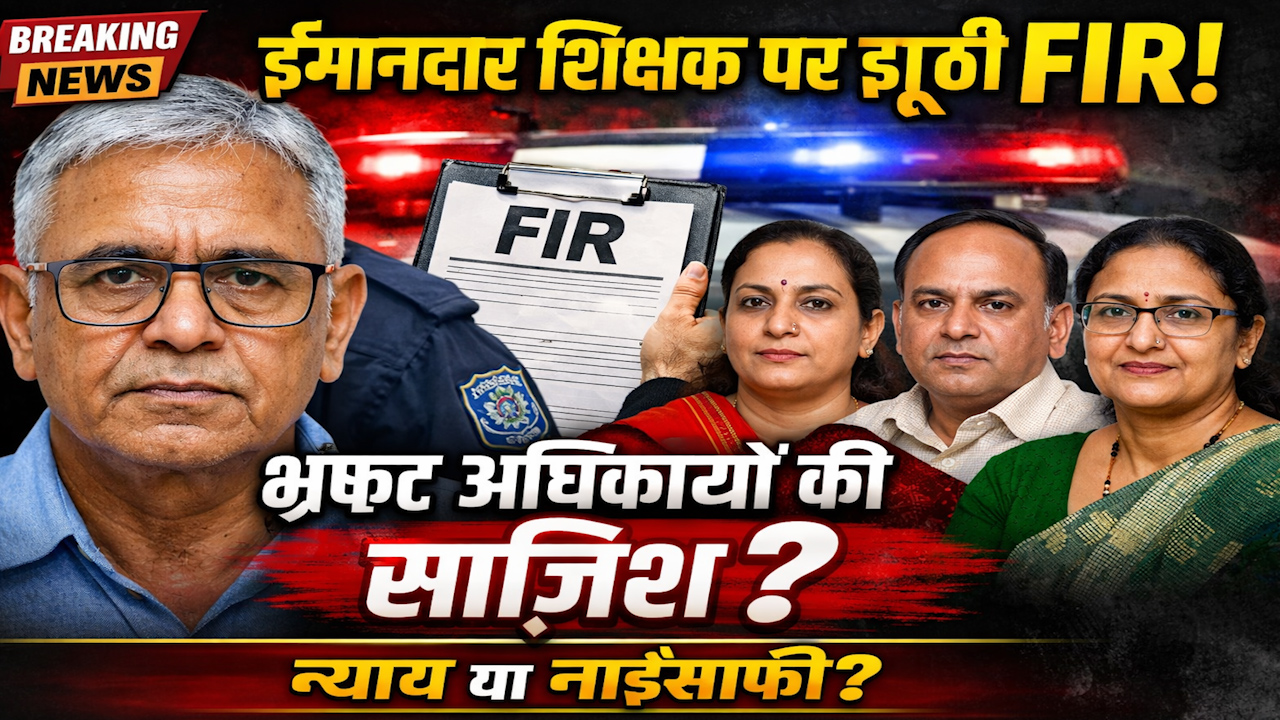 रिटायर्ड शिक्षक पर भ्रष्ठ अधिकारीयों ने दर्ज कराई झूठी FIR, भ्रष्ठ लोगो के खिलाफ आवाज उठाने की मिली सजा ?